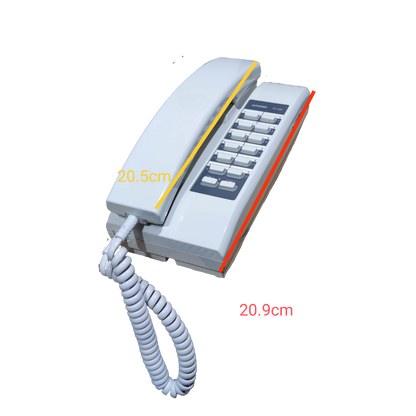 Aiphone 24 station intercom system white desk handset with numeric keypad and coiled cord