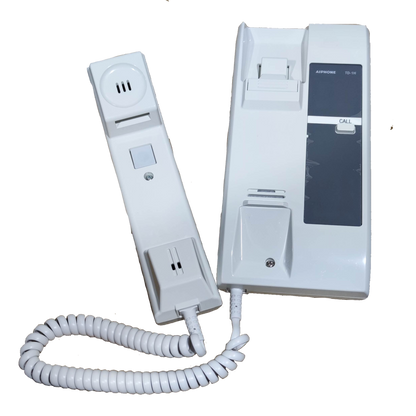 Aiphone 24 Sub station intercom system white wall-mounted intercom with handset and call button