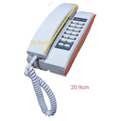 Aiphone 24 Sub station intercom system white wired telephone handset with keypad and coiled cord