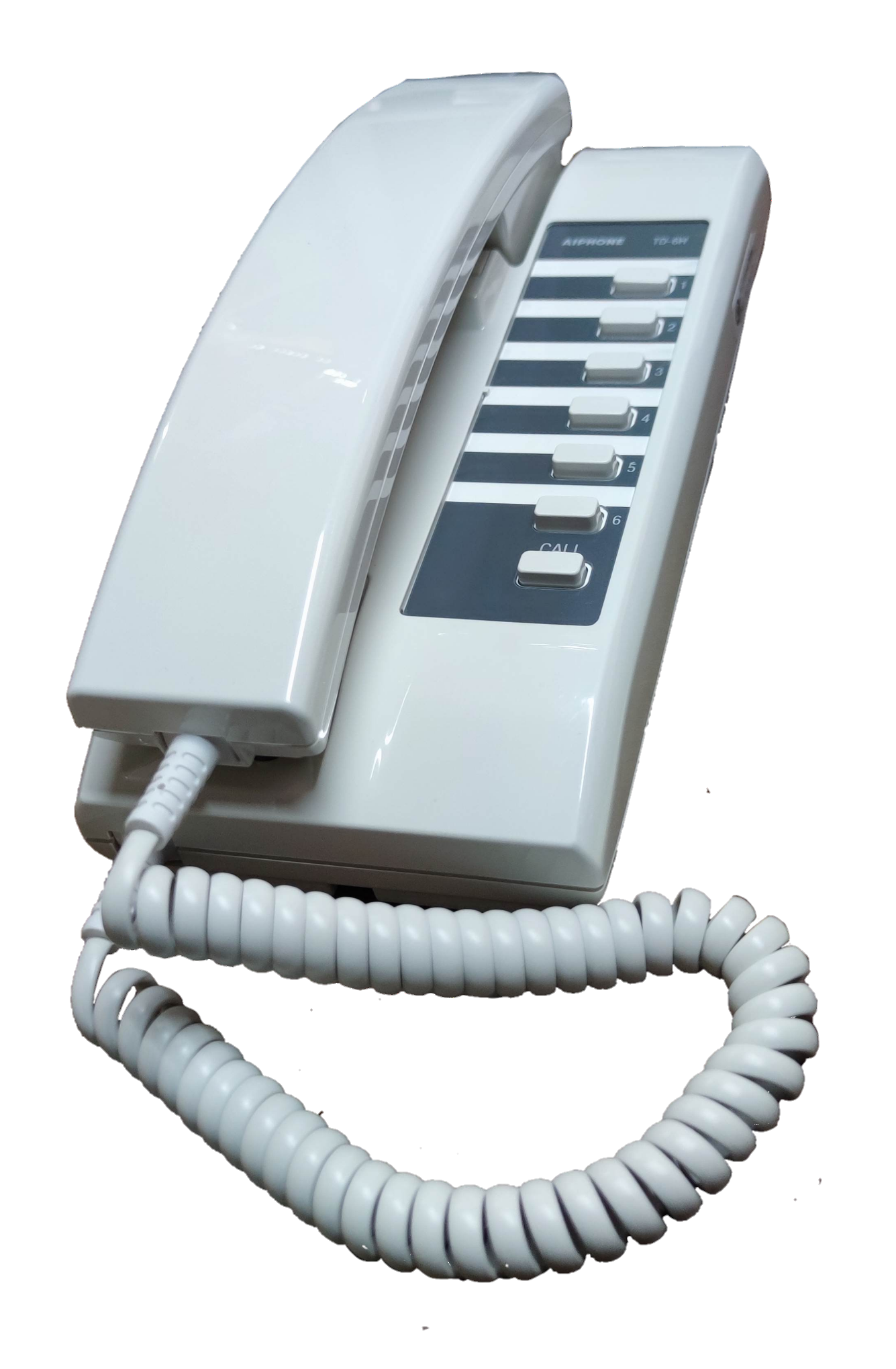Aiphone 6 station intercom white wall-mounted telephone style security system device