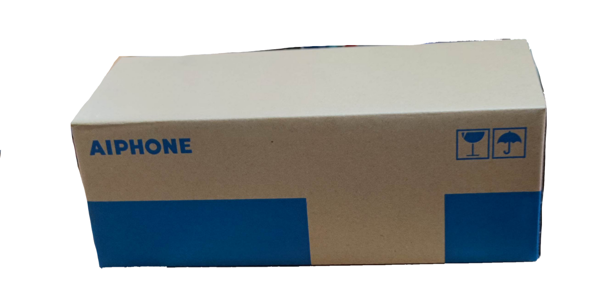 Aiphone intercom master unit box in brown and blue packaging for CCTV and security system