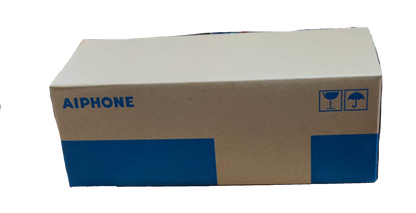 Aiphone intercom master unit box in brown and blue packaging for CCTV and security system