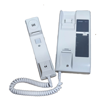 Aiphone intercom substation TD-1H white wall-mounted handset with coiled cord for communication