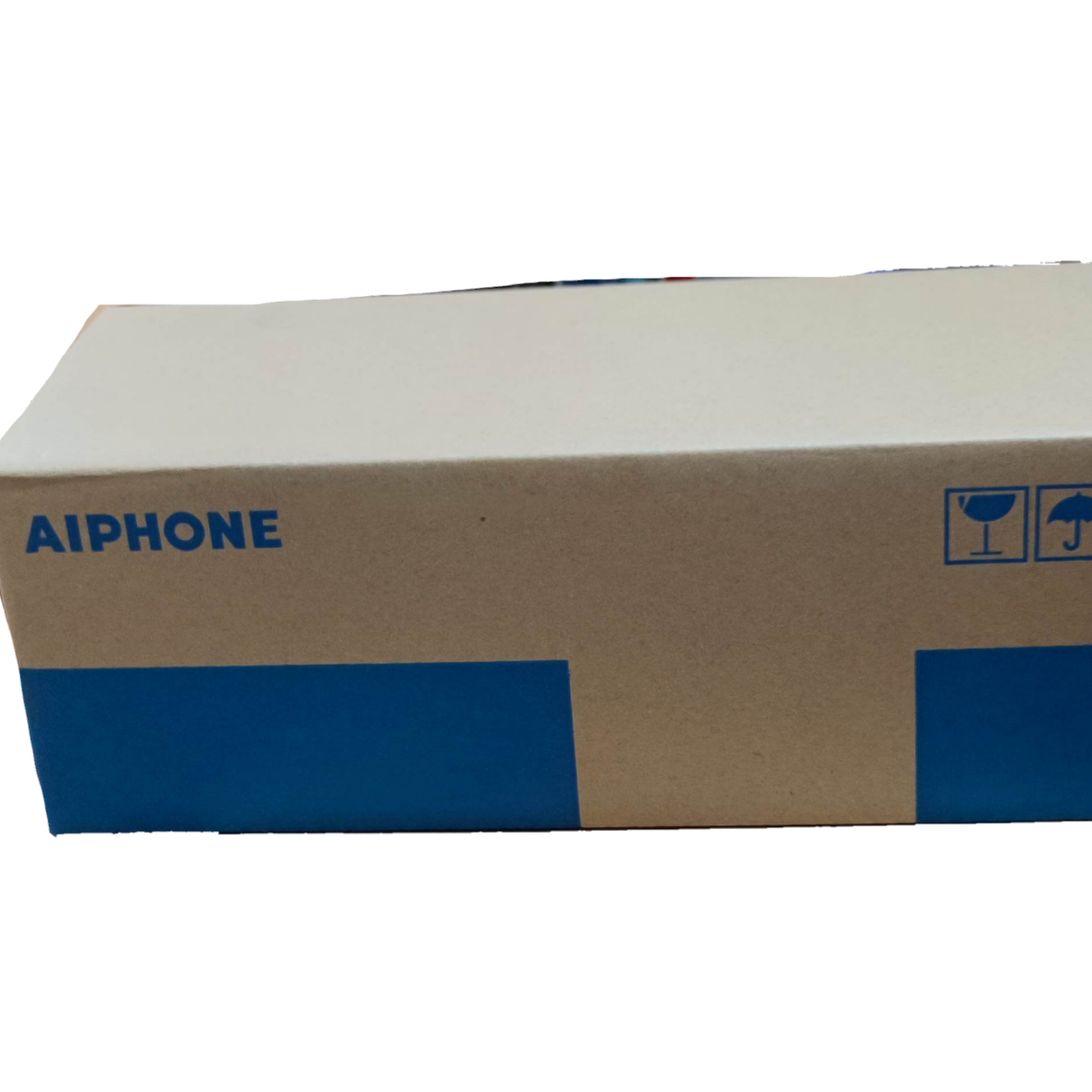 Aiphone intercom substation TD-1H packaged in a brown and blue cardboard box with Aiphone logo