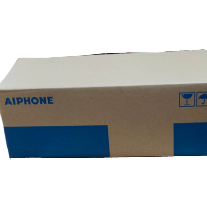Aiphone intercom substation TD-1H packaged in a brown and blue cardboard box with Aiphone logo