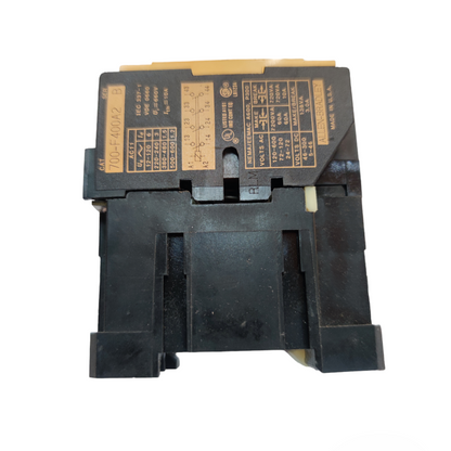 Allen Bradley magnetic contactor 10A black electrical switch with specifications label