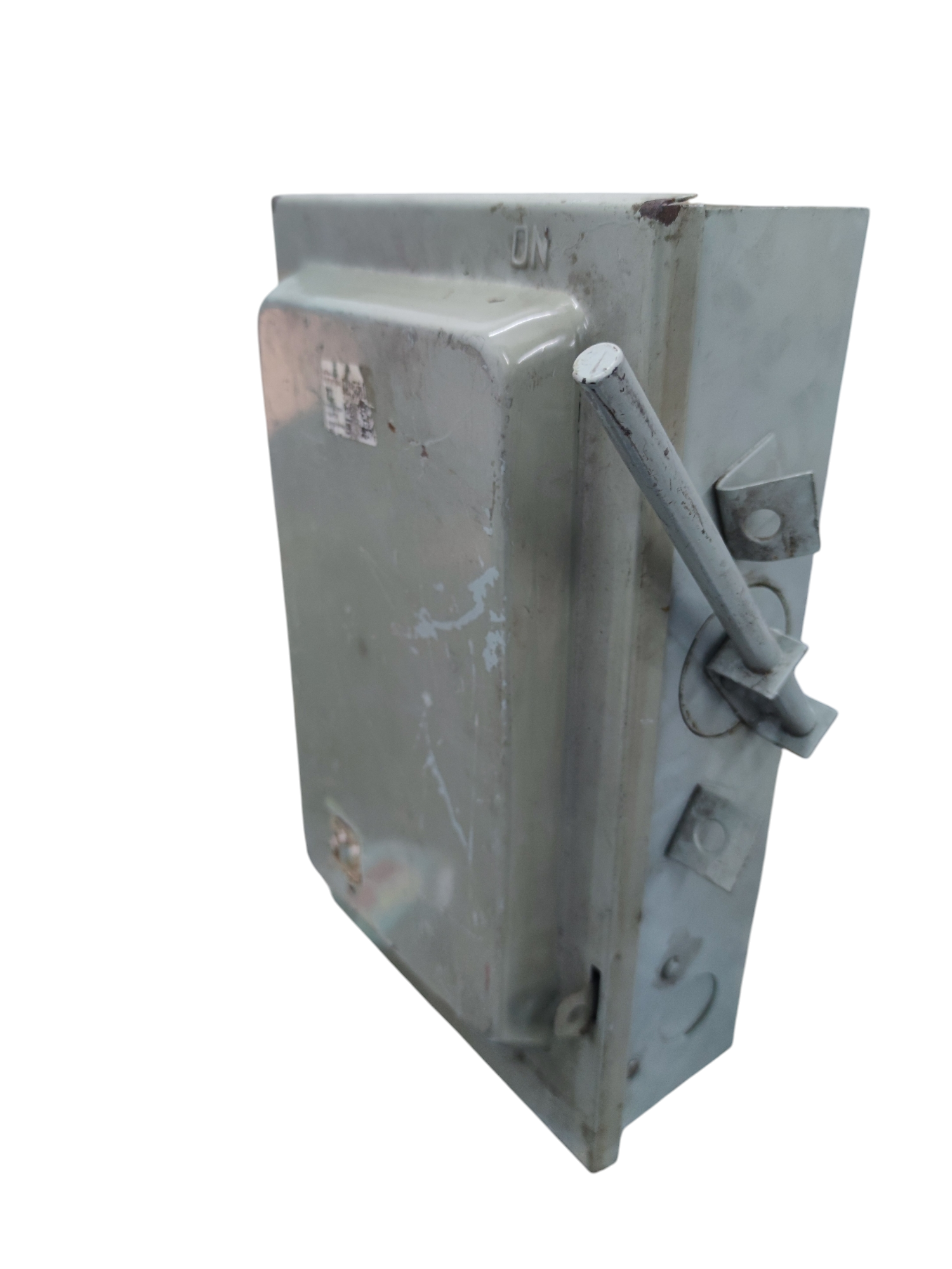 Allied 100A 3 pole safety switch electrical circuitry part with metal lever handle