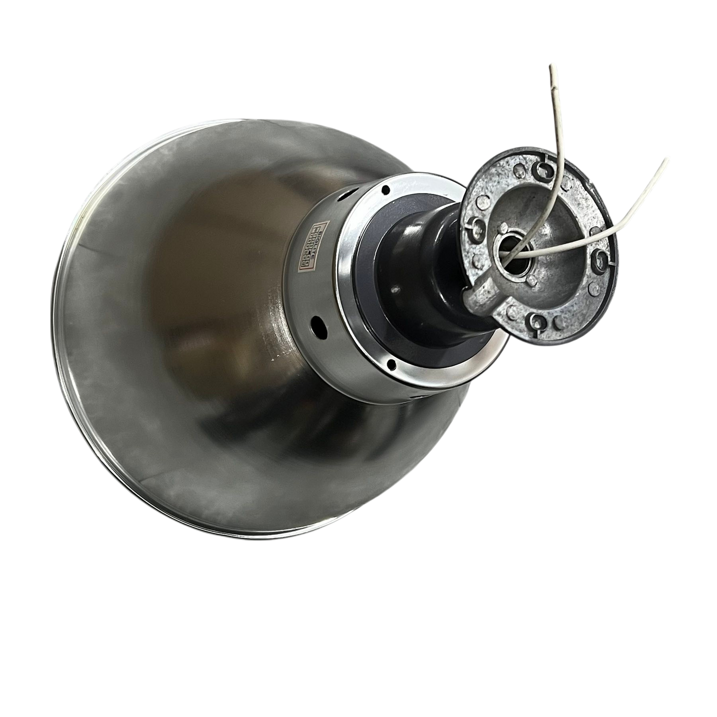 Biglite 10 inch aluminum reflector E27 socket lighting installation accessory with metal wiring and mounting bracket