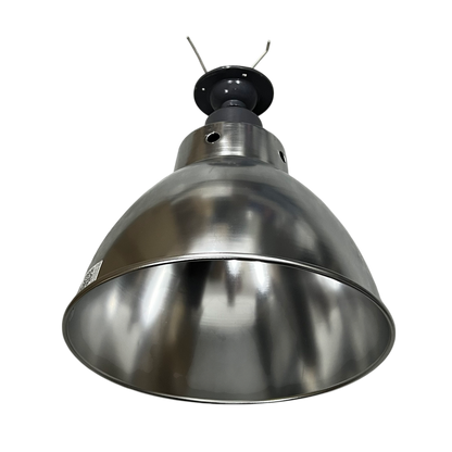 Biglite 10 inch aluminum reflector E27 socket lighting fixture in brushed metal finish