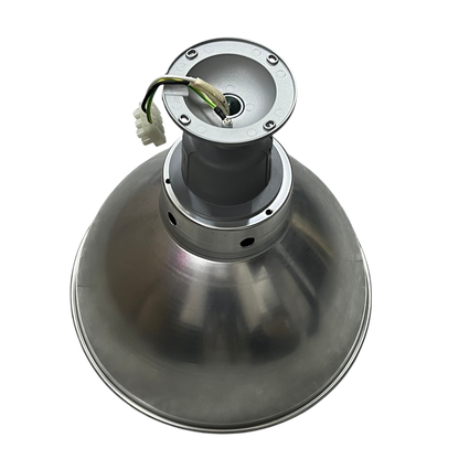 12 inch aluminum reflector for lighting installation by Biglite and Omni with wiring and mounting features