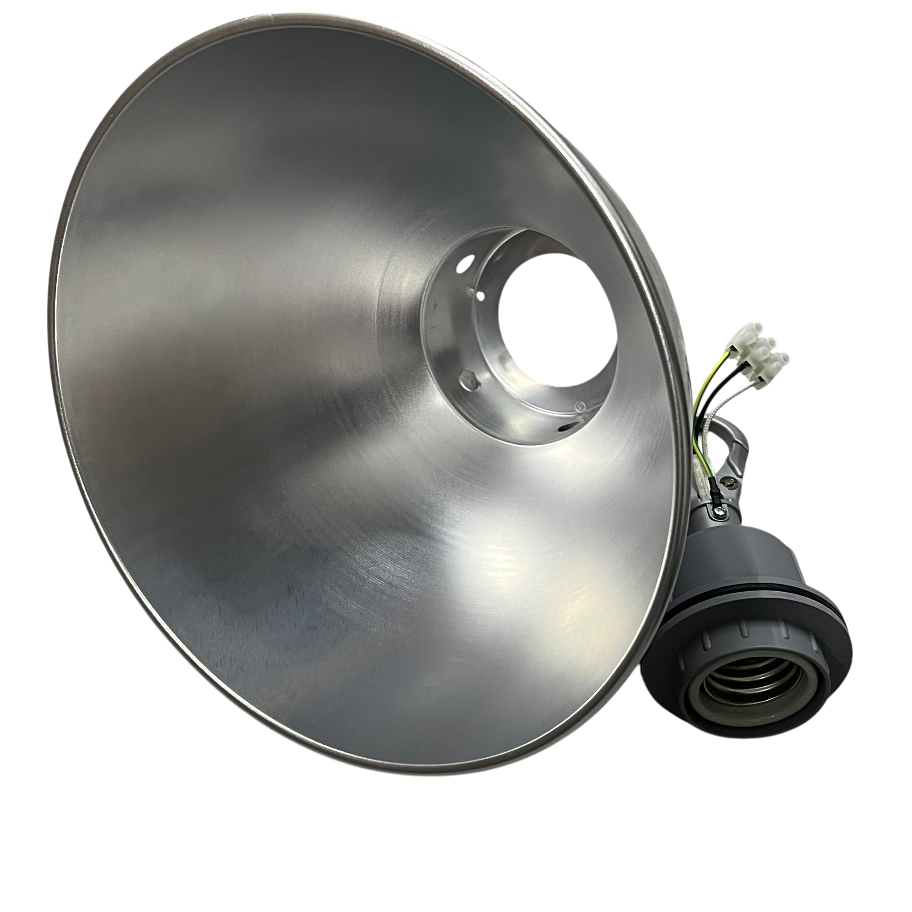 12 aluminum reflector with E40 socket by Biglite and Omni for lighting installation and accessories