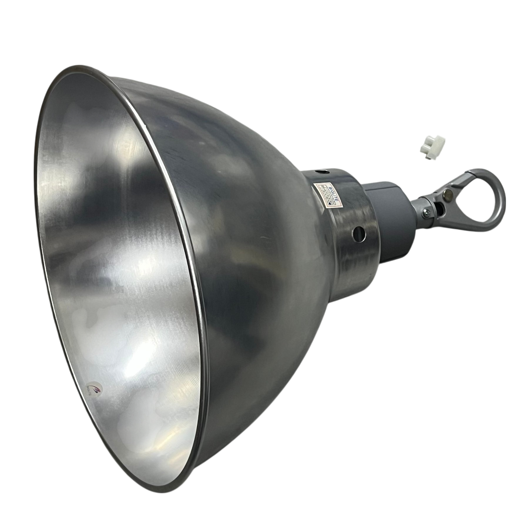 12 inch aluminum reflector with E40 socket lighting accessory by Biglite and Omni for industrial installations