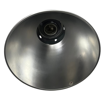 12 aluminum reflector with E40 socket lighting accessory by Biglite and Omni in metallic finish