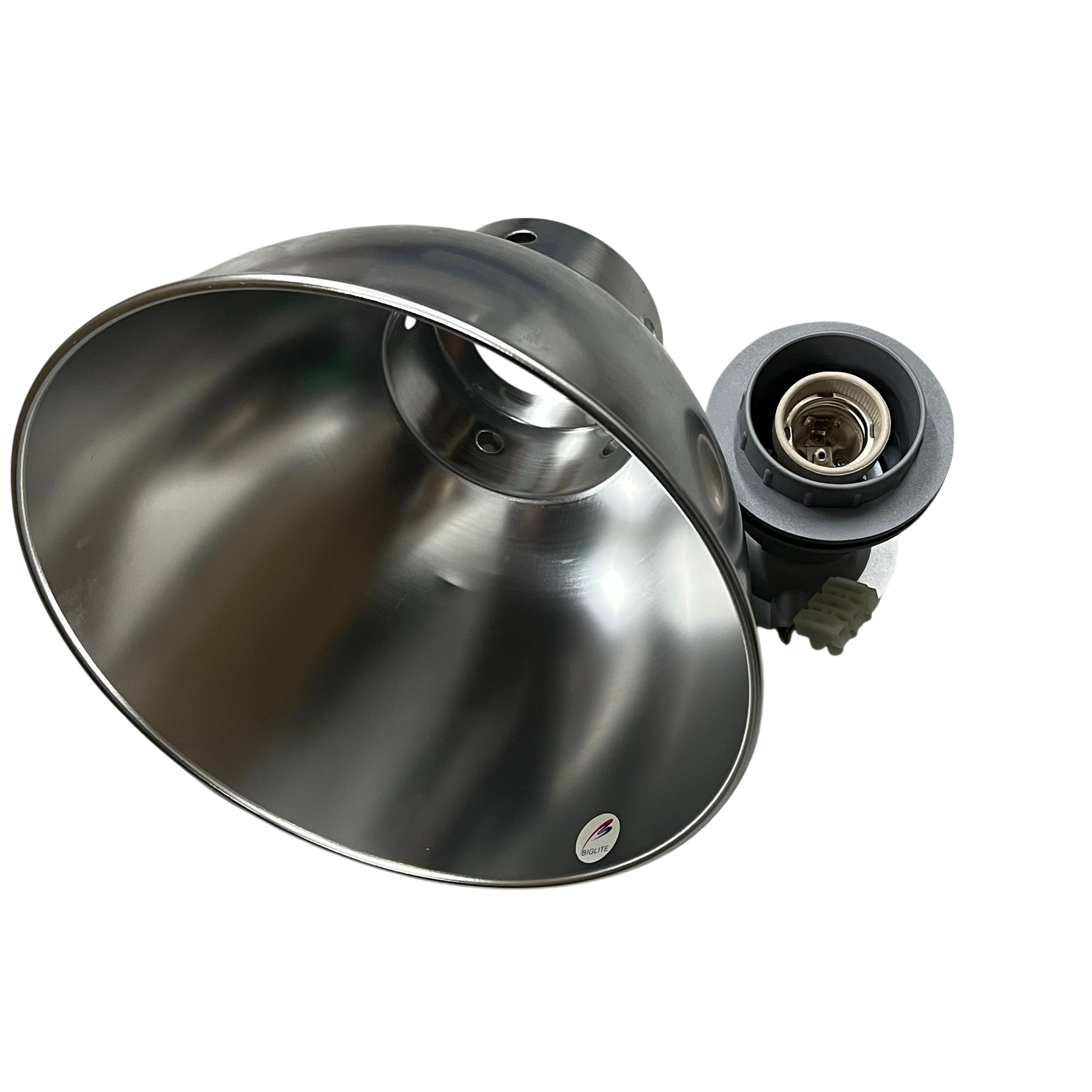 Biglite 10 inch aluminum reflector with E27 socket for efficient lighting installations