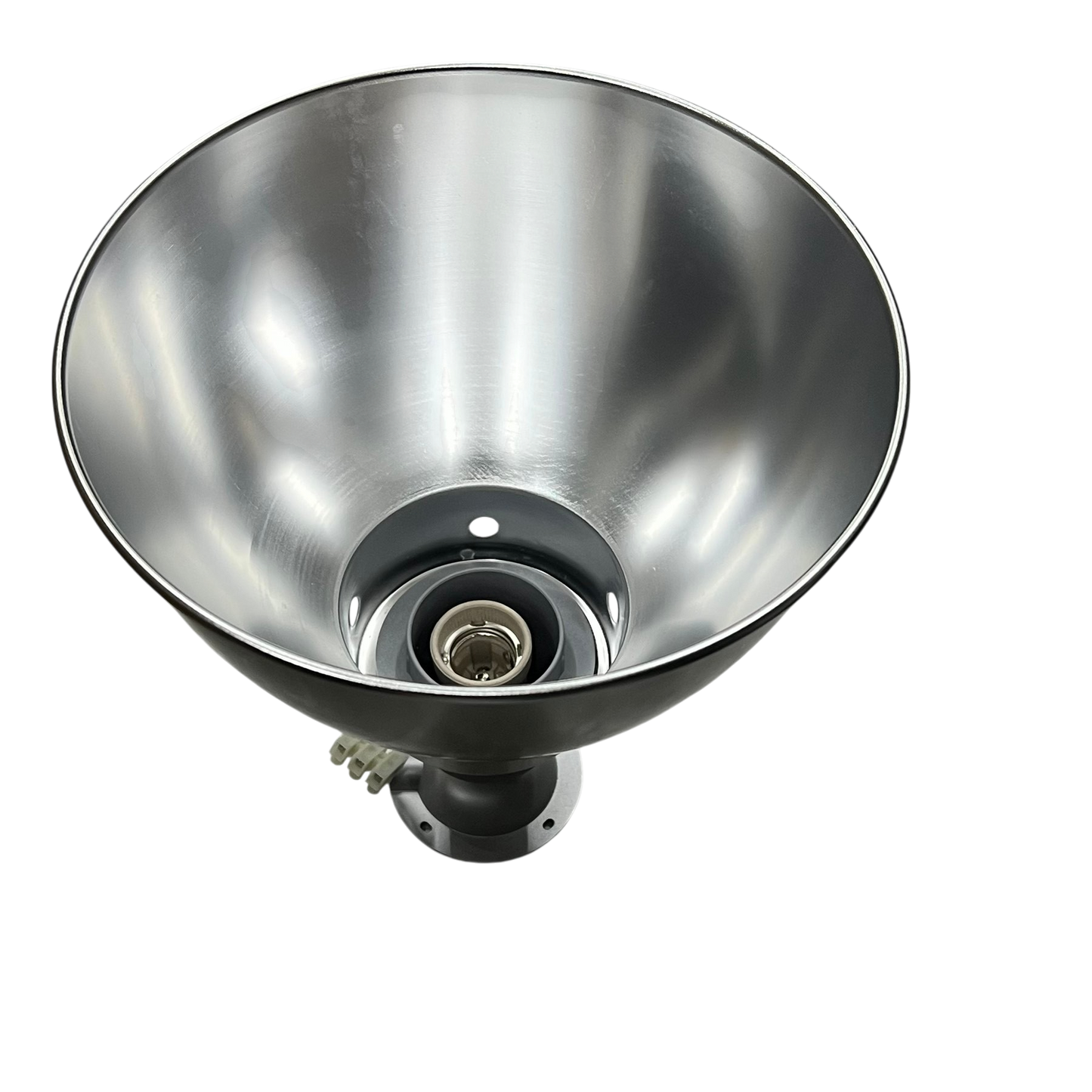 10 inch aluminum reflector with E27 socket by Biglite for lighting installation and accessories