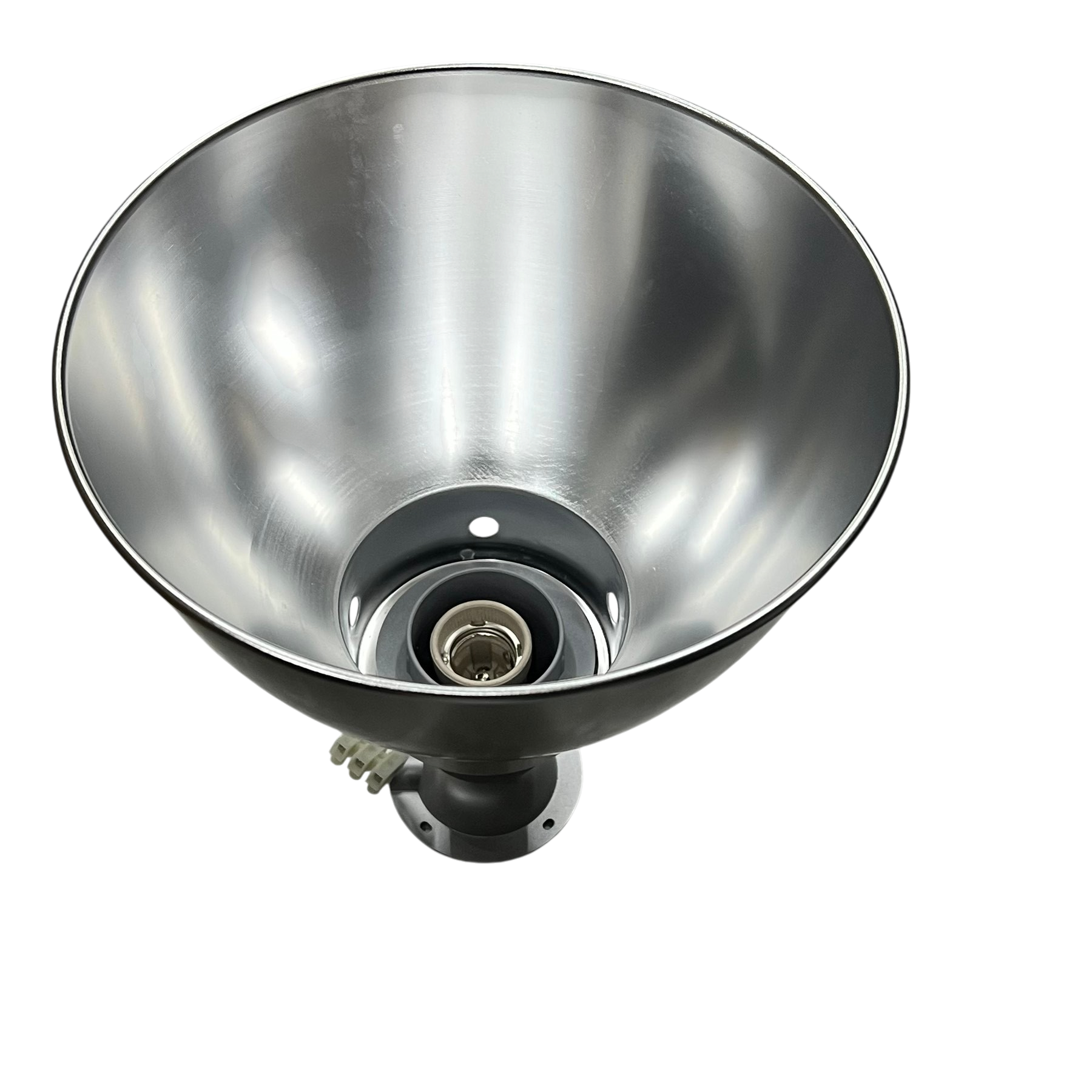 10 inch aluminum reflector with E27 socket by Biglite for lighting installation and accessories