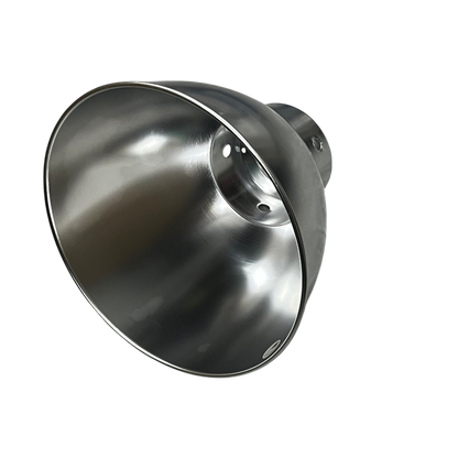 Biglite aluminum reflector lamp cover for ceiling lights with shiny metallic finish