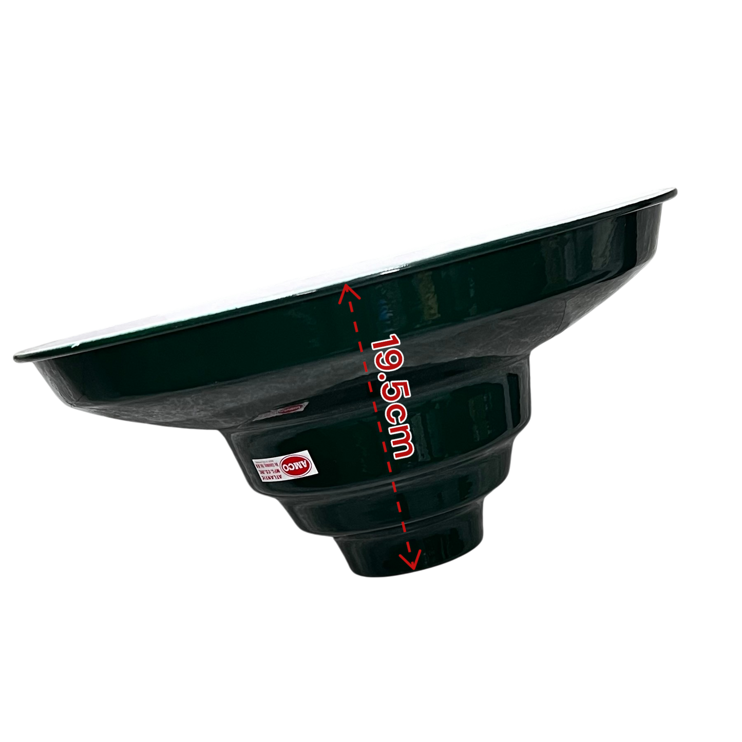 12 Inch green lamp cover by Amco for lighting installation and accessories