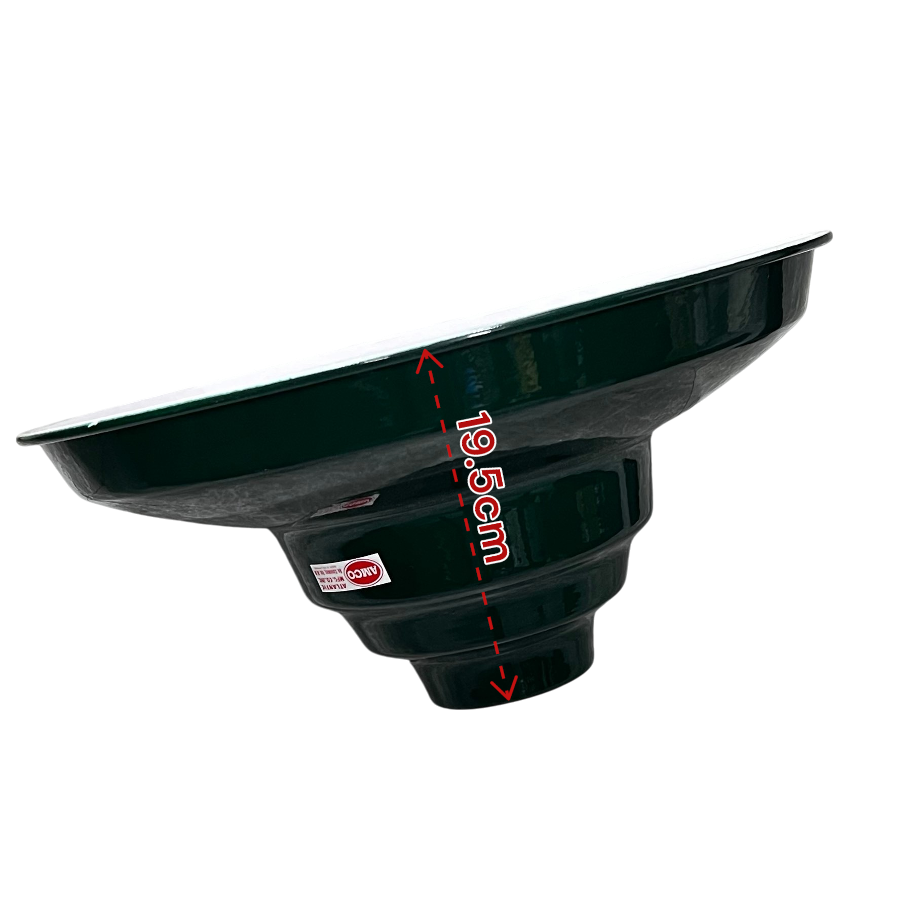 12 Inch green lamp cover by Amco for lighting installation and accessories