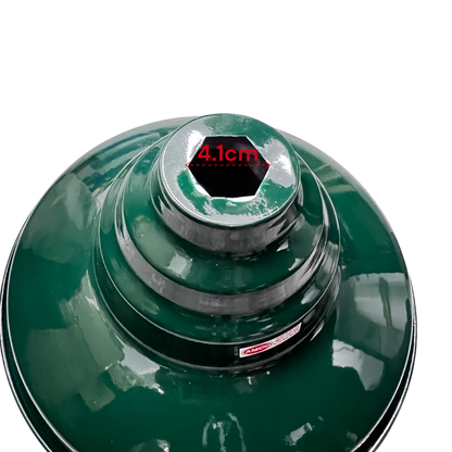 Amco 12 Inch green lamp cover for lighting installation and accessories with hexagonal center opening