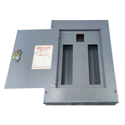 America 10 Branches Panel Board 2 Pole Bolt On Center Main for 2 Pole Bolt On Circuit Breaker Surface Mounted Distribution Panel Metal Base