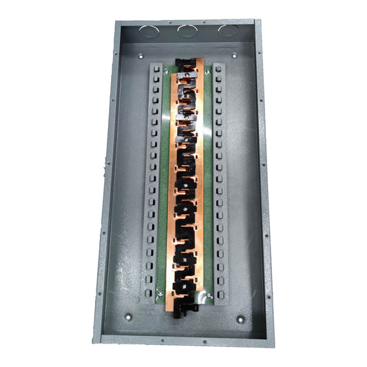 America 9X9 Panel Board 18 Holes Distribution Panel 16 Branches for 2 Pole Plug In Circuit Breaker Side Main Flush Mounted