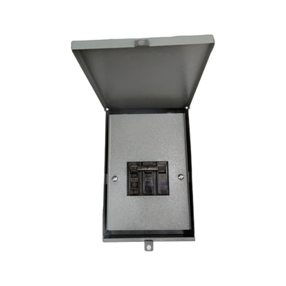 GE 3 phase circuit breaker with enclosure for reliable electrical protection and secure installation