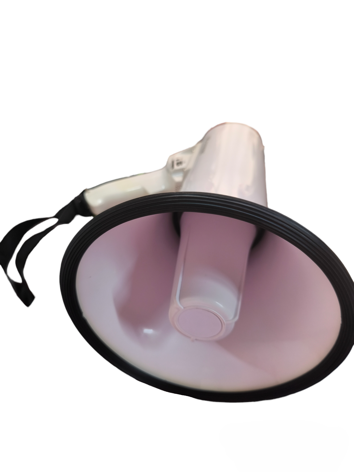 American Magic megaphone with siren in white and black handheld public address system