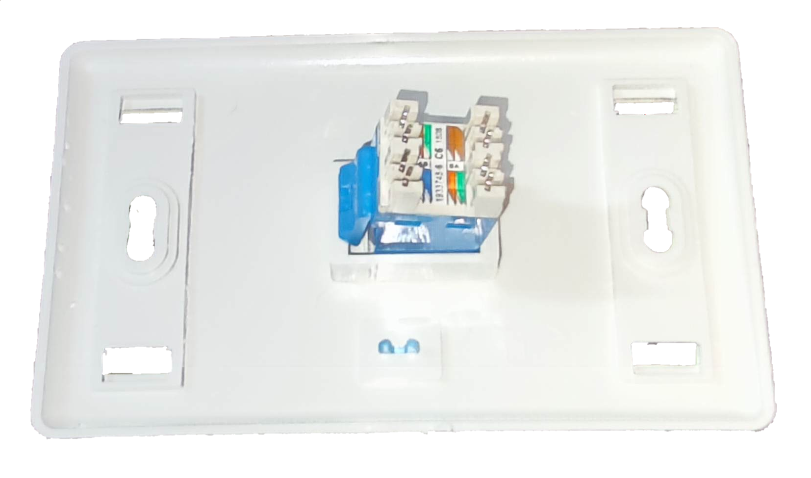 AMP cat 6 lan outlet with plate white network socket for Ethernet cable connections