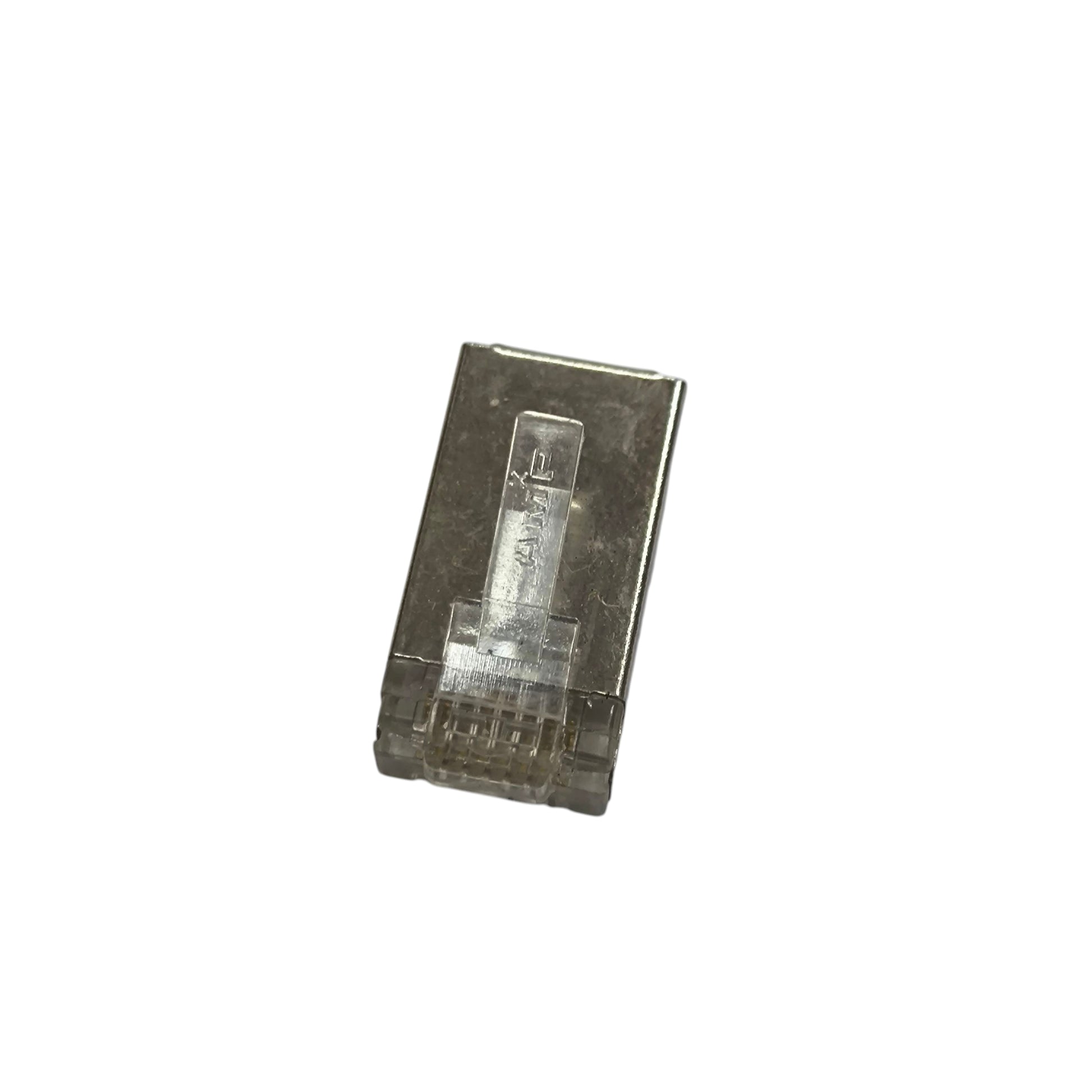 AMP CAT5e shielded RJ45 connector for reliable network connections with enhanced durability