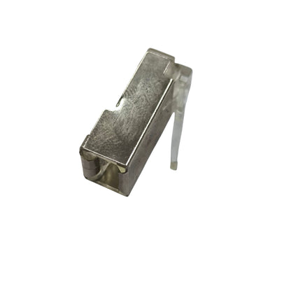 AMP CAT5e shielded RJ45 connector with metal shielding for enhanced network performance