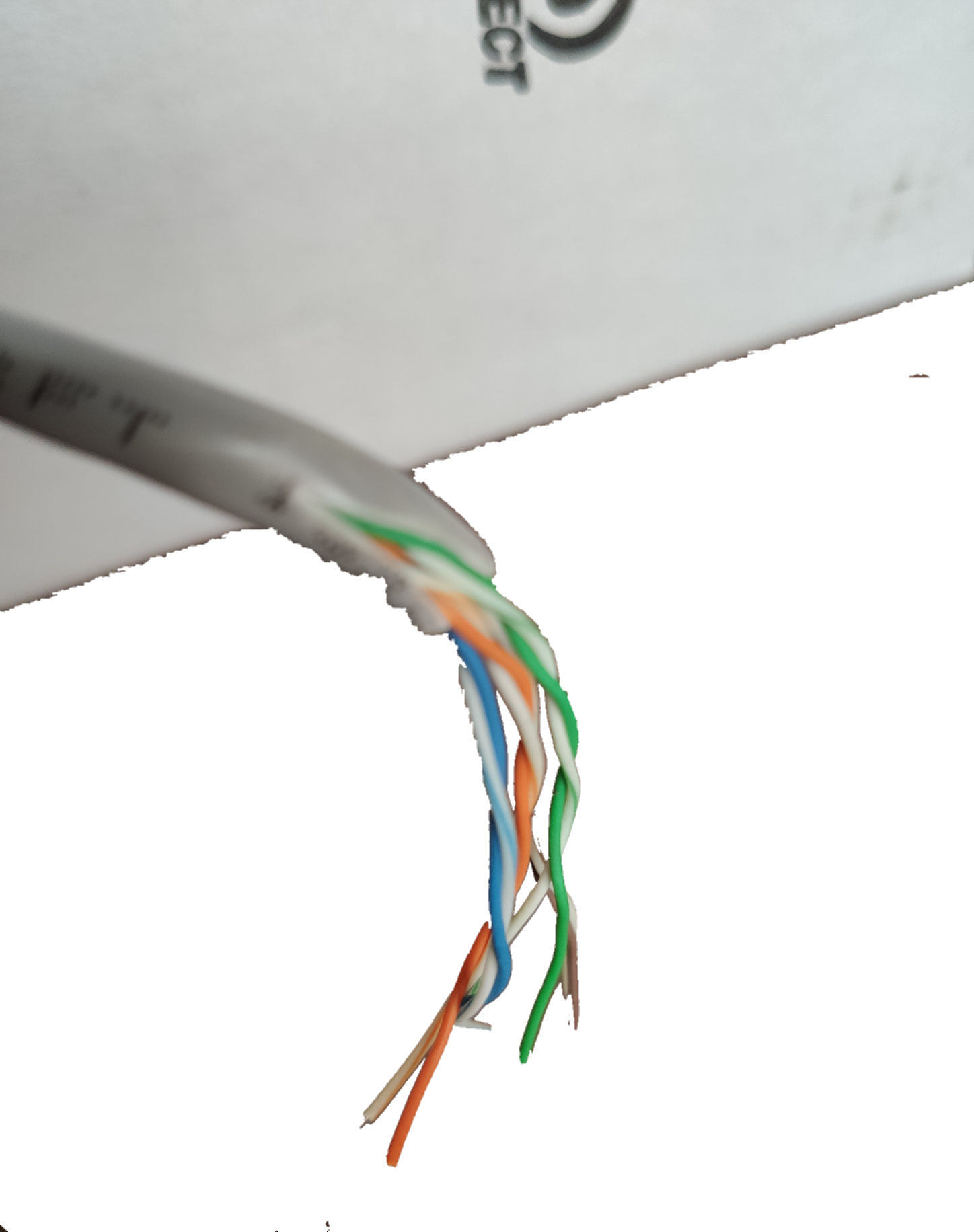 AMP CAT5e UTP LAN cable 300 meters with color-coded twisted pairs for reliable network connections
