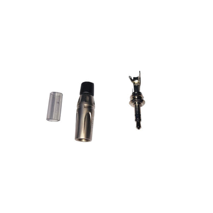 Amphenol Phone STR Stereo Nickel KS3P microphone connector kit with metal shell pin and sleeve