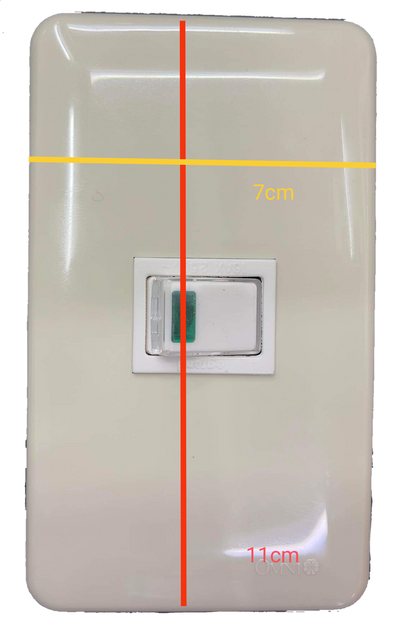 Anam 1 gang 4 way switch in white with rectangular design and compact size