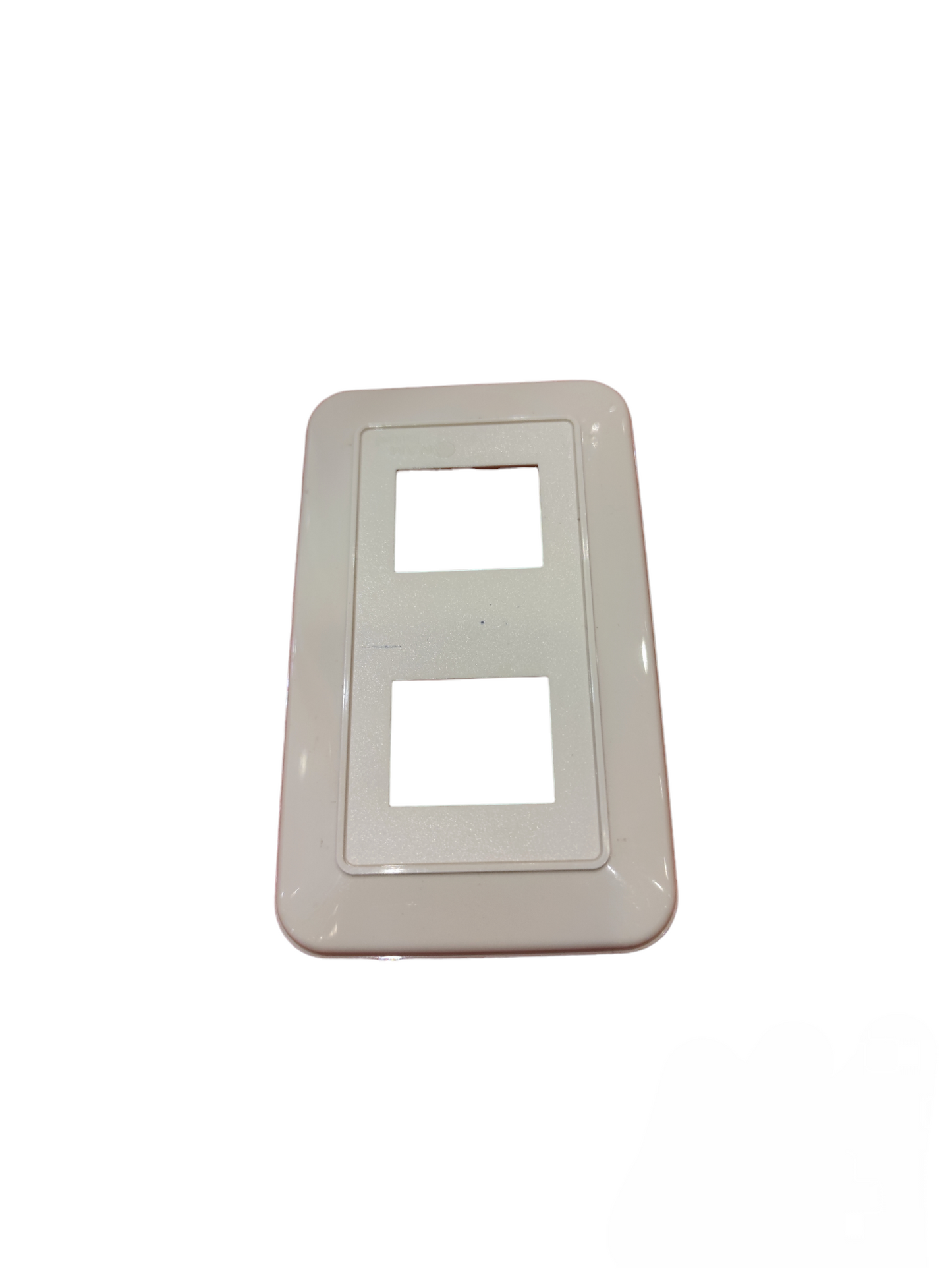Anam 2 gang plate cover white double socket power point switch faceplate