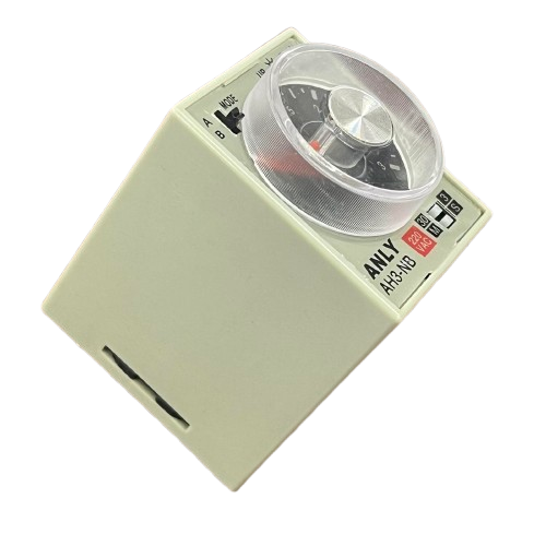 Anly AH3NB analogue timer relay 220V with adjustable dial and clear face for precise timing control