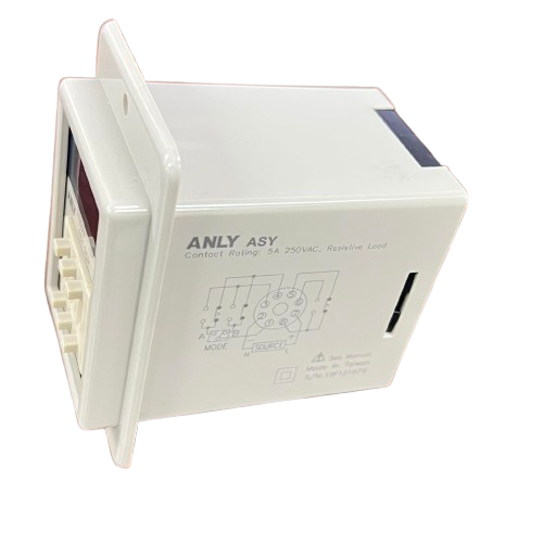 Anly digital timer 220V white panel mount programmable relay timer unit with LCD display and buttons