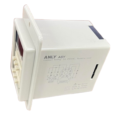 Anly digital timer 220V white panel mount programmable relay timer unit with LCD display and buttons