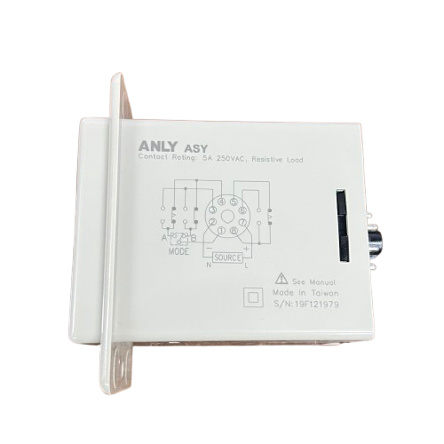 Anly digital timer 220V white Anly ASY panel mount timer with wiring diagram and adjustment knob