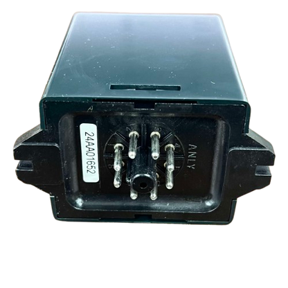 Anly floatless relay AFR-1 220V black plastic module with six metal terminals and mounting flanges