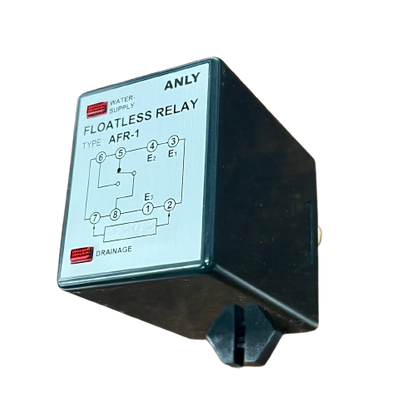 Anly floatless relay AFR-1 220V black plastic floatless relay module with wiring diagram and indicator lights