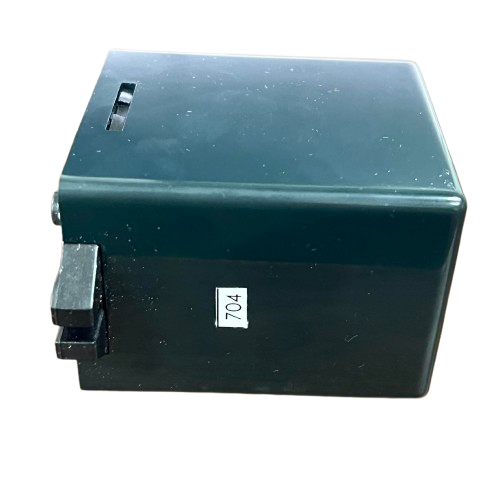 Anly floatless relay AFR-1 220V dark green rectangular plastic relay unit with side connector lever and label