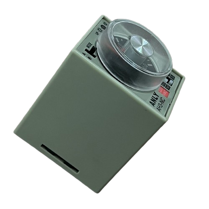 Anly multi range timer 220V industrial timer relay with clear rotary dial and beige housing