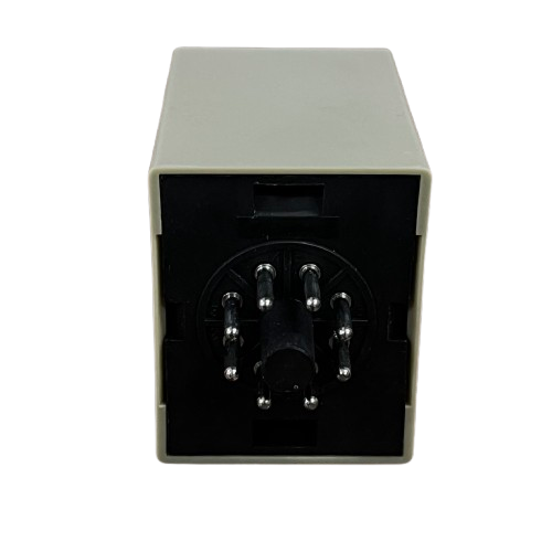 Anly multi range timer 220V rectangular timer relay with 8 pin socket and beige housing