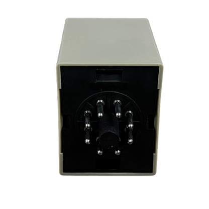 Anly multi range timer 220V rectangular timer relay with 8 pin socket and beige housing