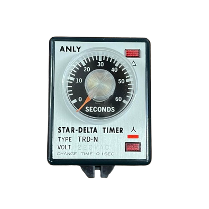 Anly Star Delta Timer TRD-N industrial time relay with 0 to 60 seconds dial and plastic knob