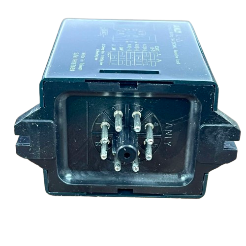 Anly Star Delta Timer TRD-N front view showing black plastic housing with six metal pins and socket