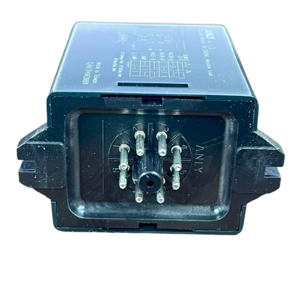 Anly Star Delta Timer TRD-N front view showing black plastic housing with six metal pins and socket