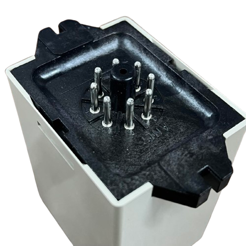 Anly digital 3 phase voltage relay module white housing with seven pin plug connector for panels