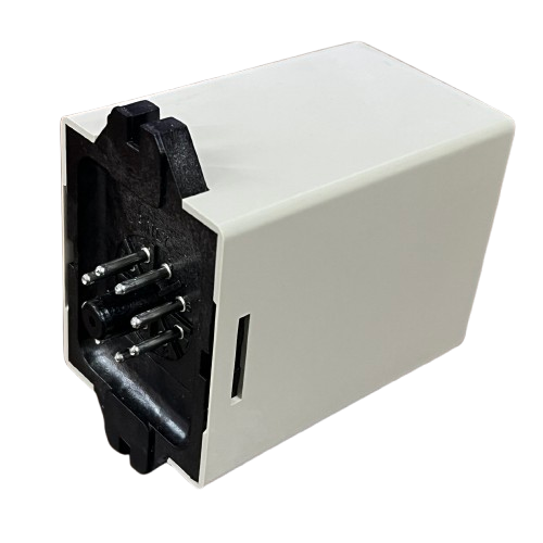 Anly digital 3 phase voltage relay white rectangular plug in module with multi pin connector